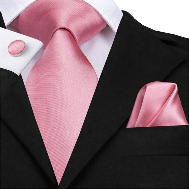 Logan Silk Solid Business Hanky, Cufflinks Set