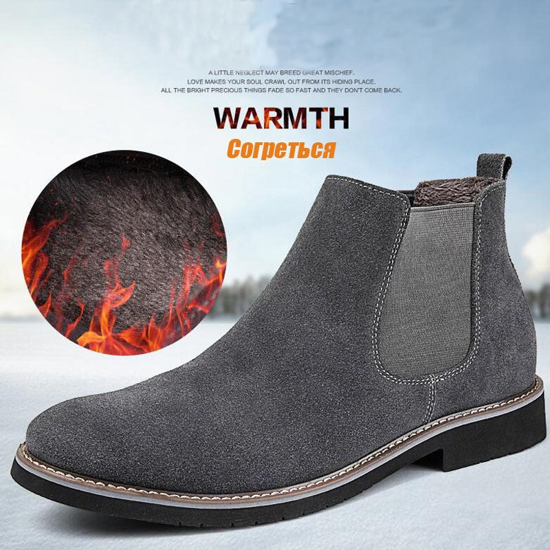 Mens Flexible Chelsea Ankle Boots