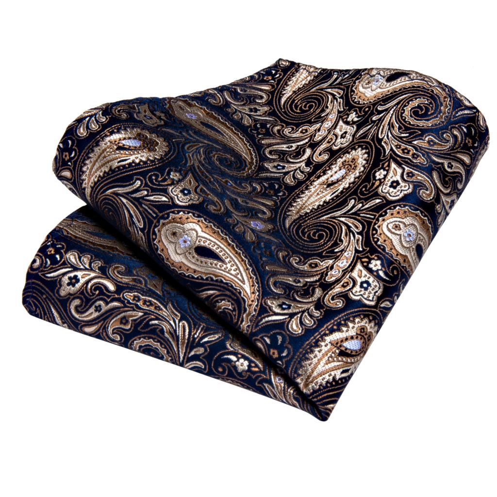 Roberto Business Silk 3 Piece Set Hanky,Cufflinks Set
