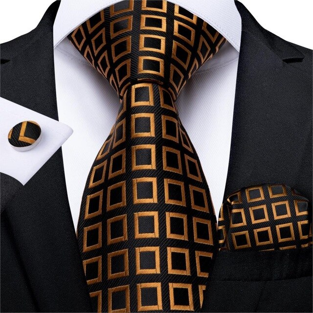 Roberto Business Silk 3 Piece Set Hanky,Cufflinks Set