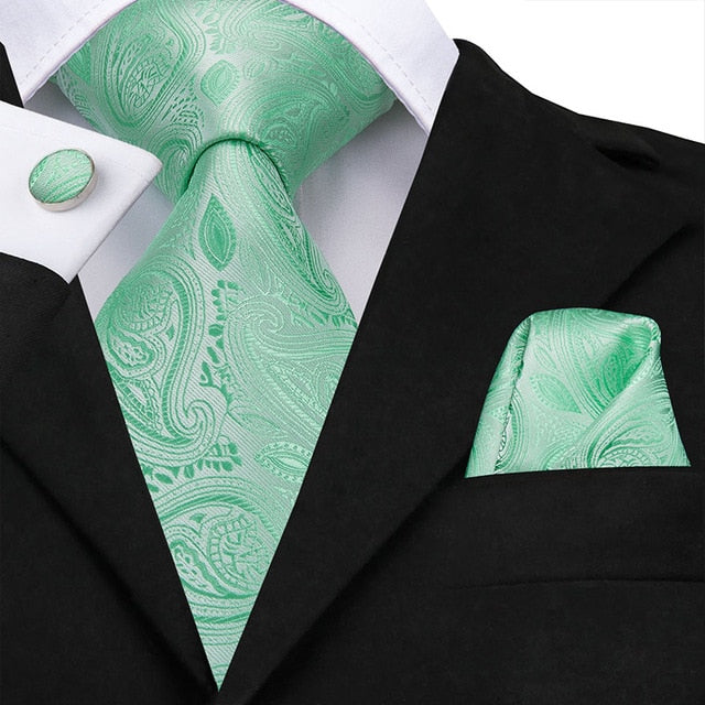 Sam 100% Silk Luxury Floral Suit Accessory Set