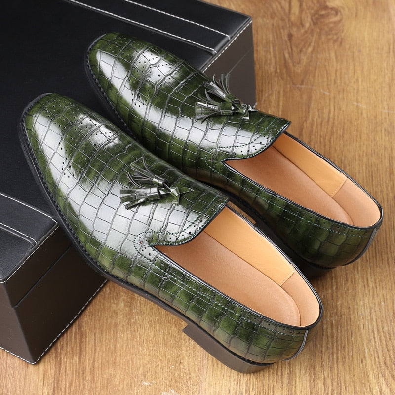 Neil Leather Tassel Brogue Shoes