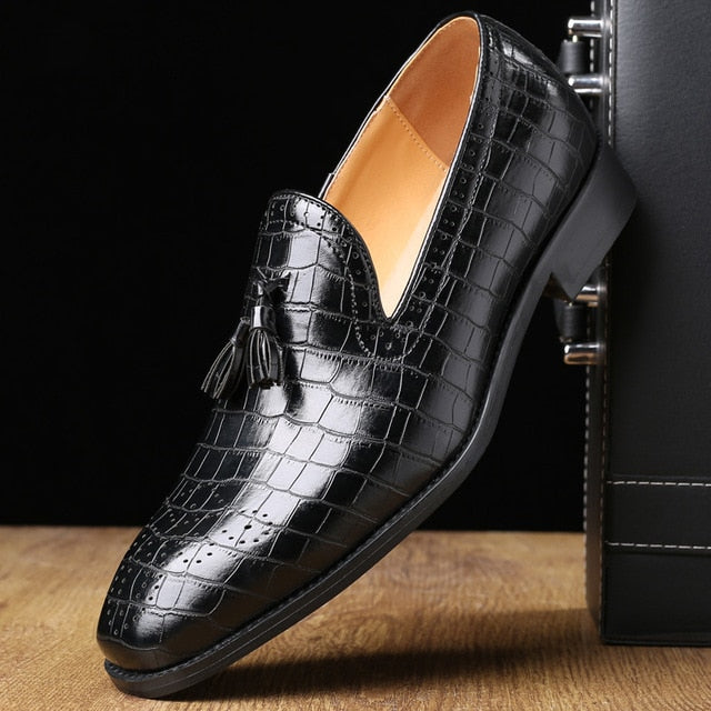 Neil Leather Tassel Brogue Shoes