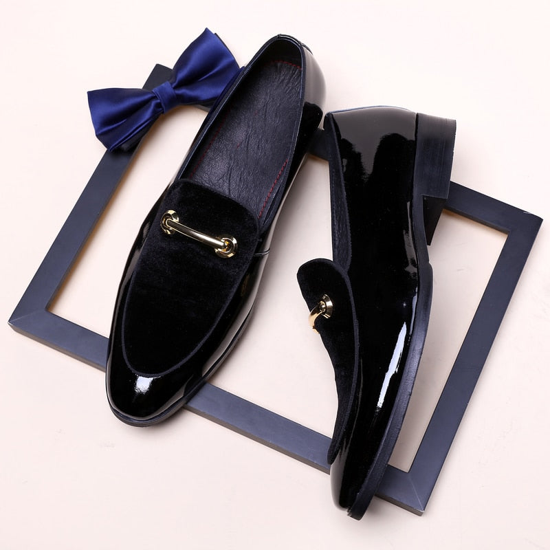 GentlemanGlide™ - Luxury Patent Leather Italian Loafer
