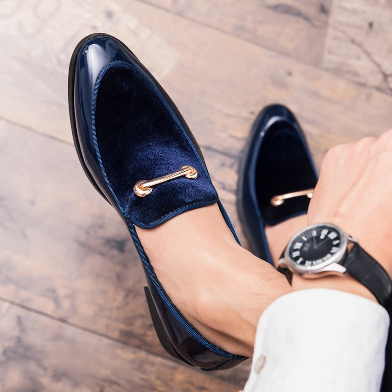 GentlemanGlide™ - Luxury Patent Leather Italian Loafer