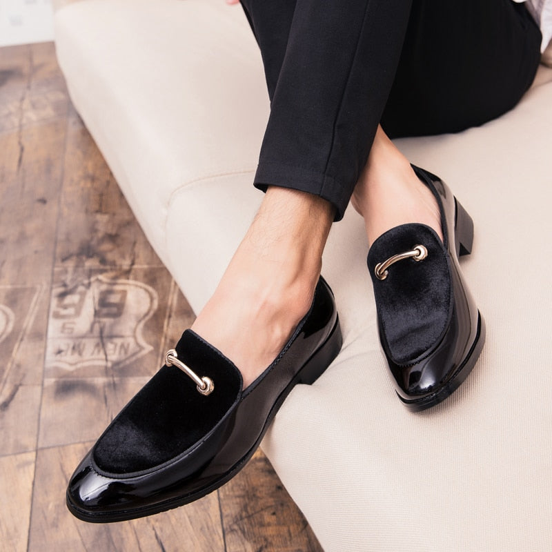 GentlemanGlide™ - Luxury Patent Leather Italian Loafer