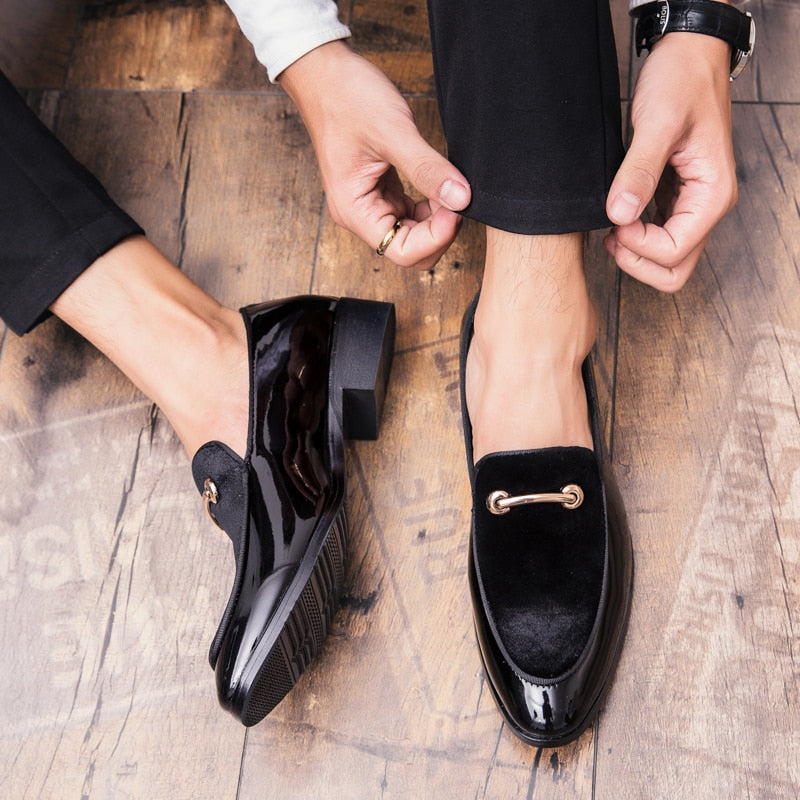 GentlemanGlide™ - Luxury Patent Leather Italian Loafer