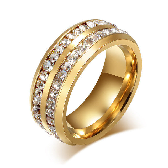 UNISEX Punk Vintage Black Stainless Steel Ring