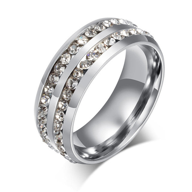 UNISEX Punk Vintage Black Stainless Steel Ring
