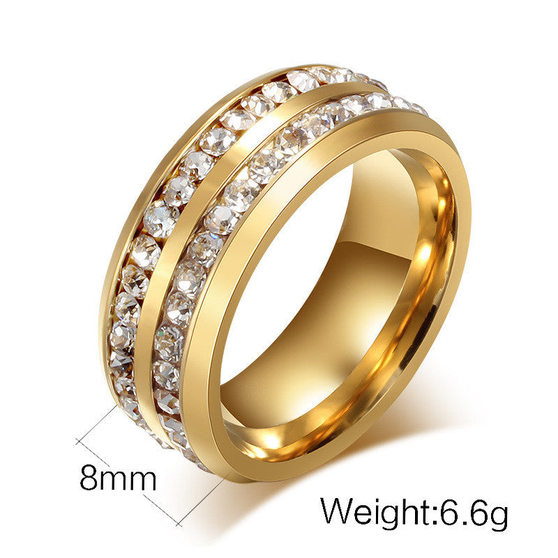 UNISEX Punk Vintage Black Stainless Steel Ring