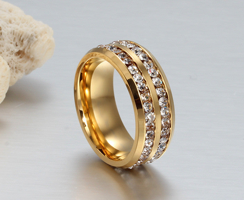 UNISEX Punk Vintage Black Stainless Steel Ring