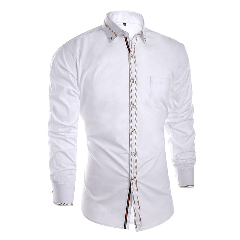 Men's Business Solid Casual Shirt