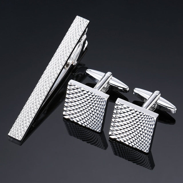Deniz Cufflinks-Necktie Clip Set