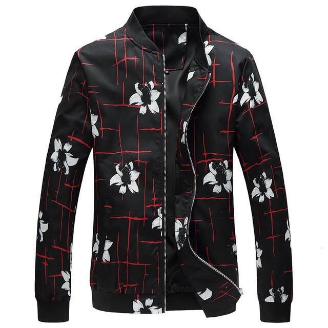 Ken Floral Slim Fit Casual Jackets