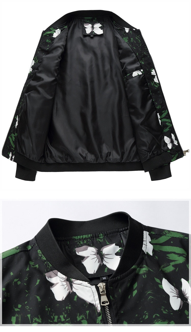 Ken Floral Slim Fit Casual Jackets