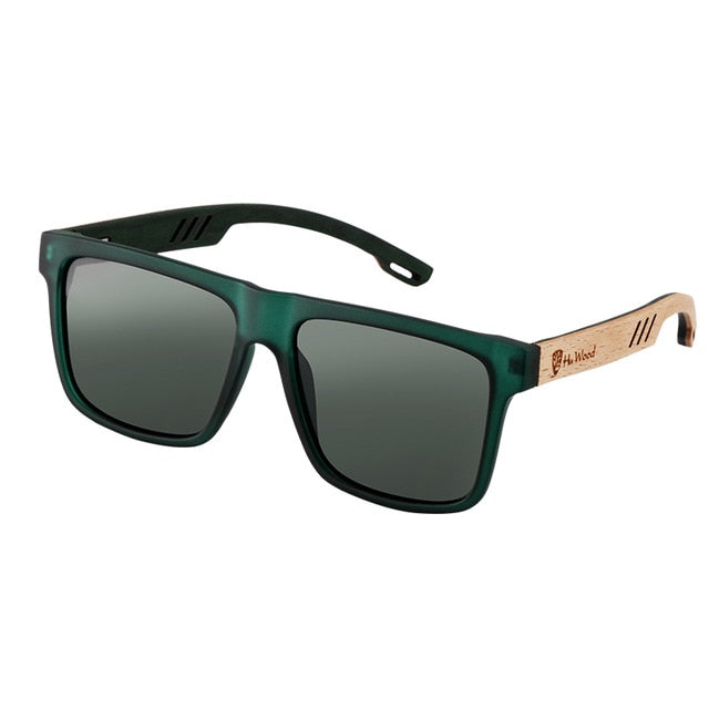 Hu Wood Men Polarized UV400 Sunglasses