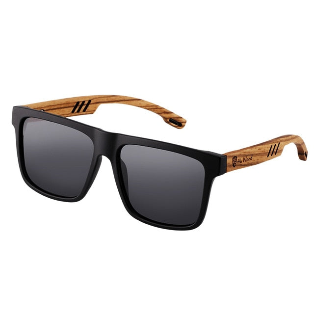Hu Wood Men Polarized UV400 Sunglasses