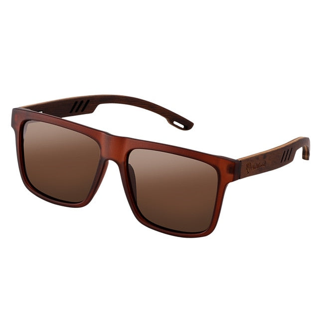 Hu Wood Men Polarized UV400 Sunglasses