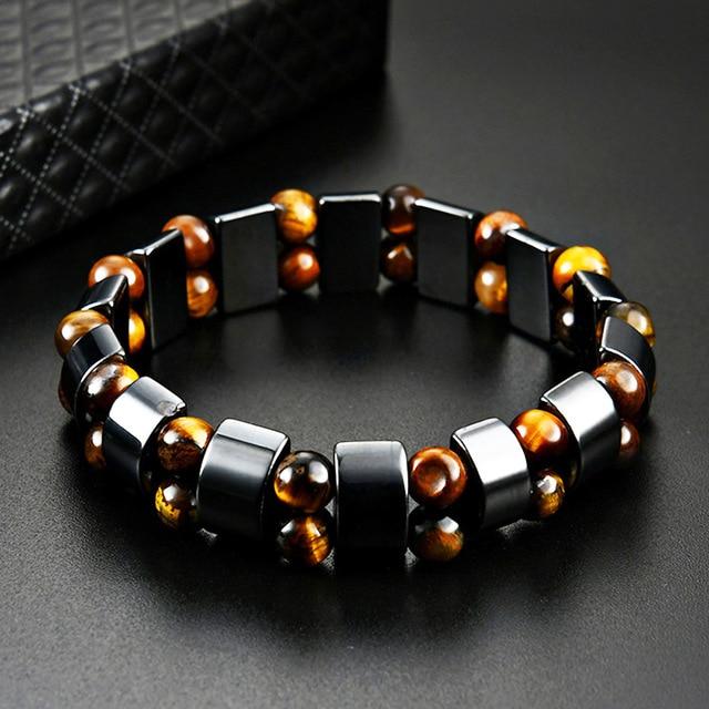 Ossy Double Hematite Tiger's Eye Bracelets