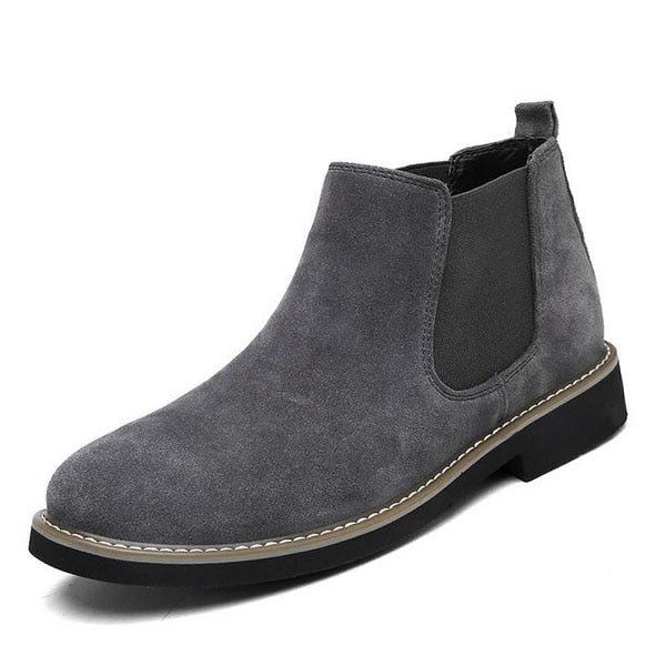 Mens Flexible Chelsea Ankle Boots