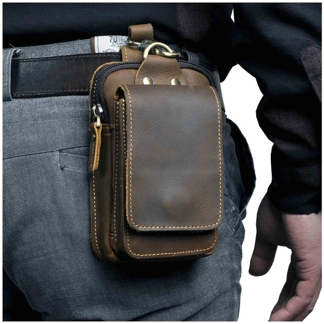 EliteCraft™-Leather Hip Purse