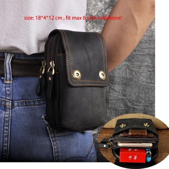 EliteCraft™-Leather Hip Purse