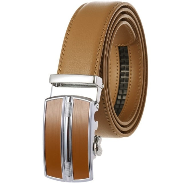 Trevor Luxury Leather Auto Buckle Belt