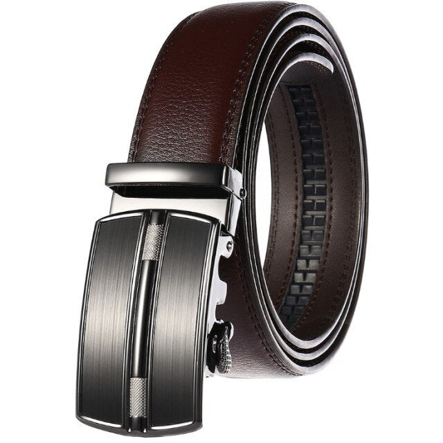 Trevor Luxury Leather Auto Buckle Belt