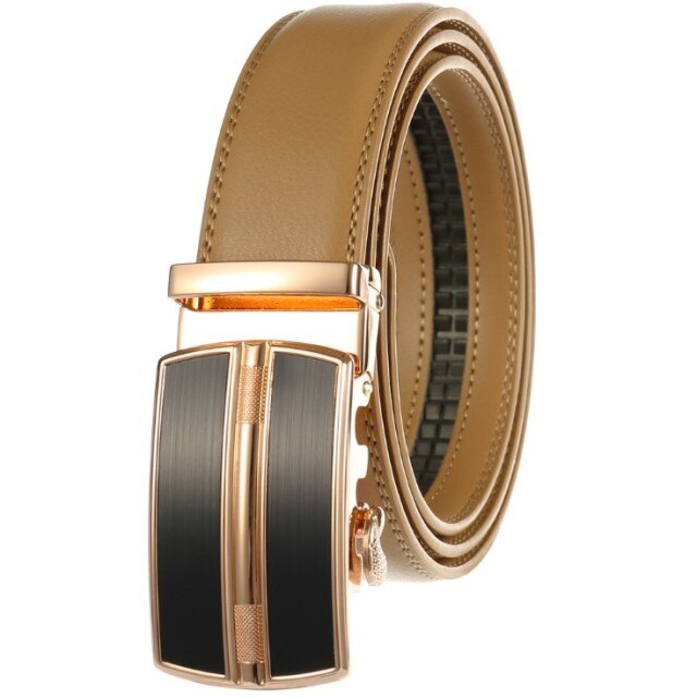 Trevor Luxury Leather Auto Buckle Belt