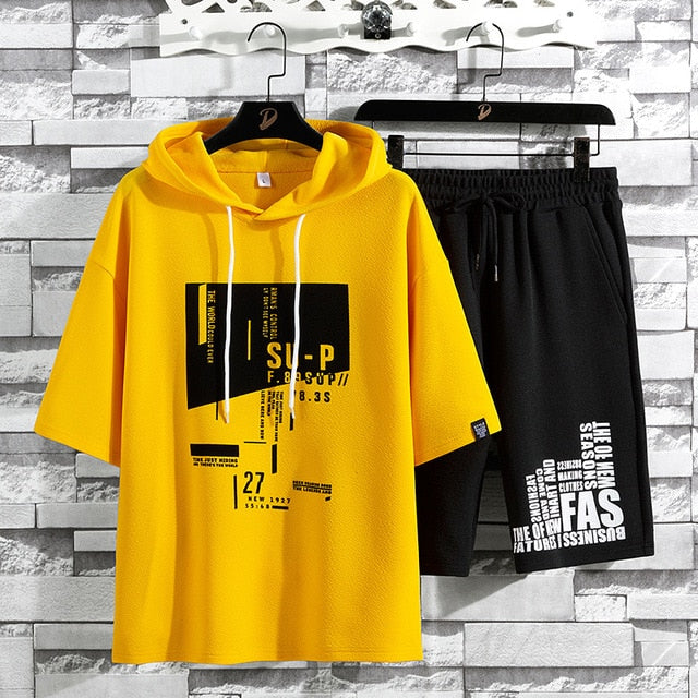 Men Fashion Tracksuit Cotton