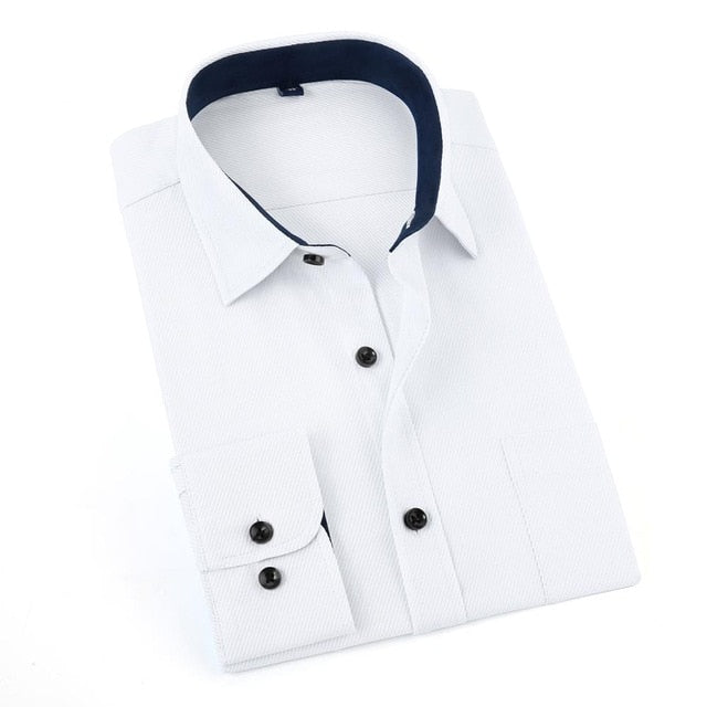 Men's Business Solid Casual Shirt
