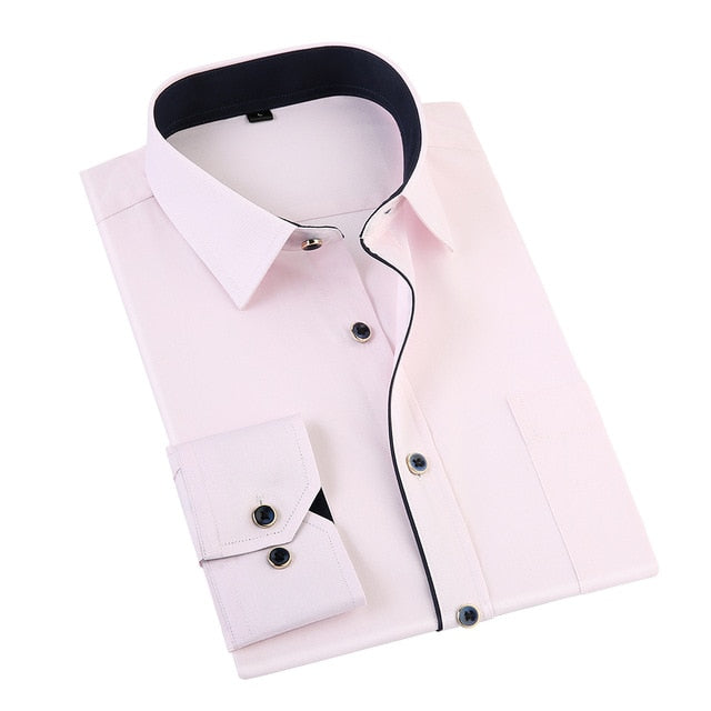 Men's Business Solid Casual Shirt
