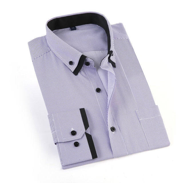 Men's Business Solid Casual Shirt