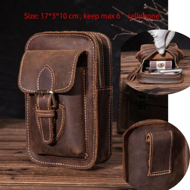 EliteCraft™-Leather Hip Purse