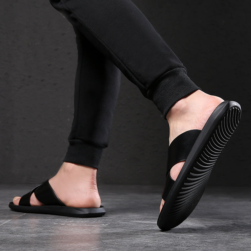 RivieraRoamer™ - Men's Italian Leather Luxury Sandals