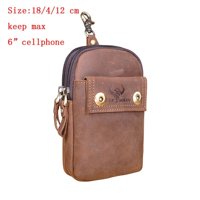 EliteCraft™-Leather Hip Purse