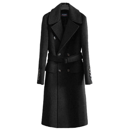 Marven Knee Long Wool Overcoat