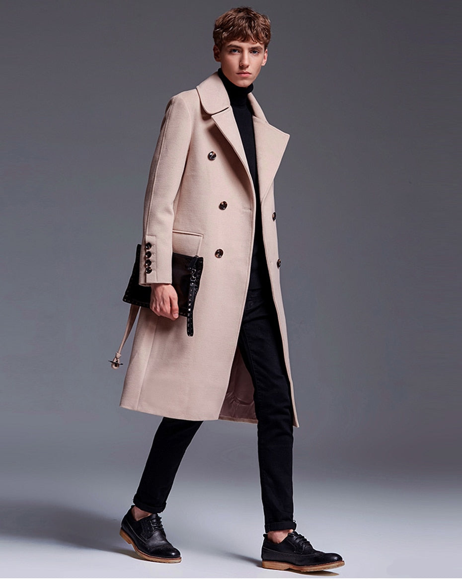 Marven Knee Long Wool Overcoat