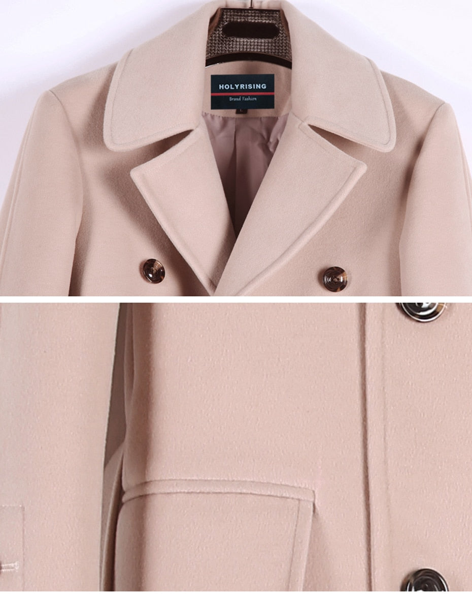 Marven Knee Long Wool Overcoat