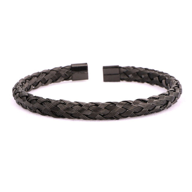 Gold Stainless Steel Bracelet with Roman Tiger Eye Stone