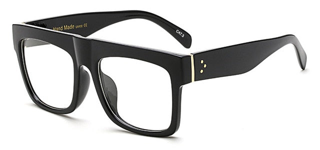 Men Flat Top Super-square Sunglasses
