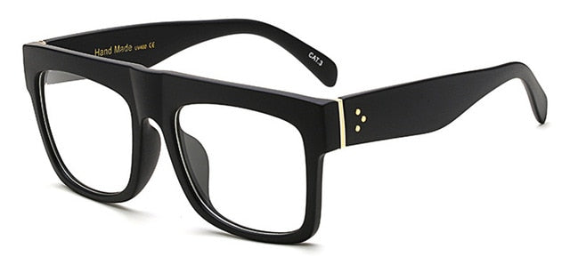 Men Flat Top Super-square Sunglasses