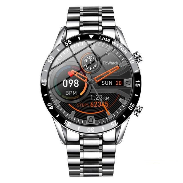 Unisex Luxury Fitness Watch Heart Rate Blood Pressure Activity Tracker Smart Watch