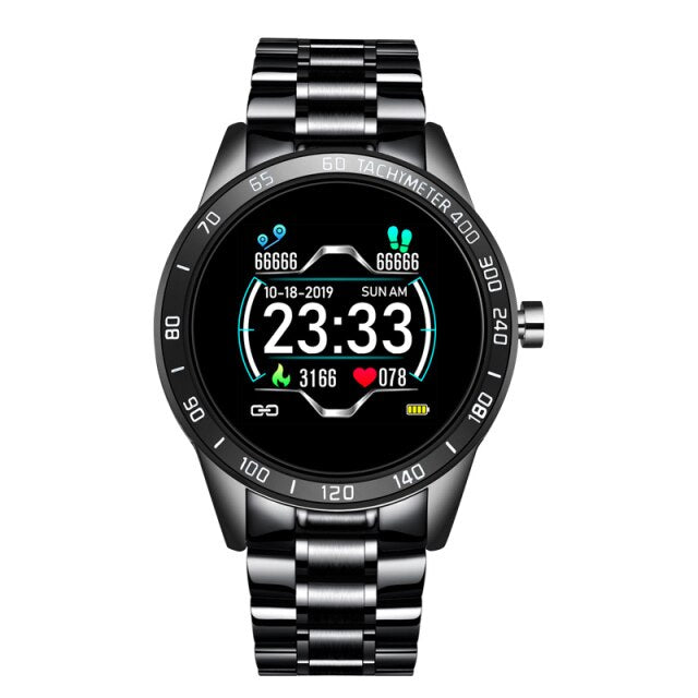 Men’s Luxury Steel Belt Smart Watch Waterproof Sport Fitness Android Watch