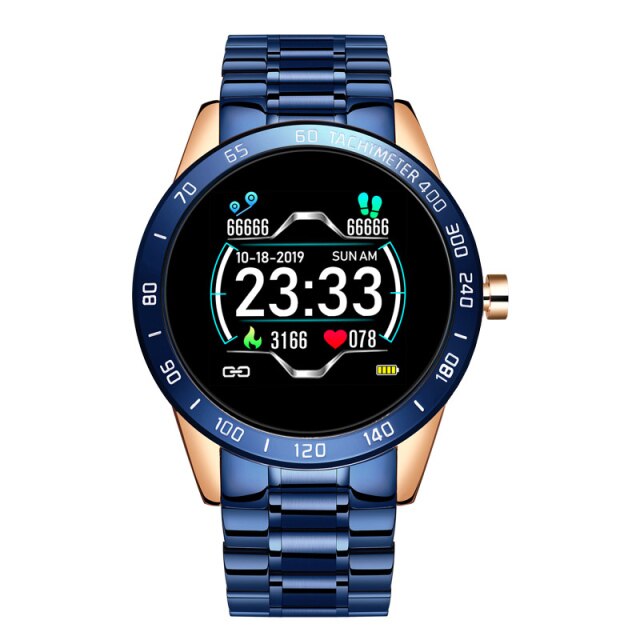 Men’s Luxury Steel Belt Smart Watch Waterproof Sport Fitness Android Watch