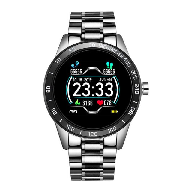 Men’s Luxury Steel Belt Smart Watch Waterproof Sport Fitness Android Watch