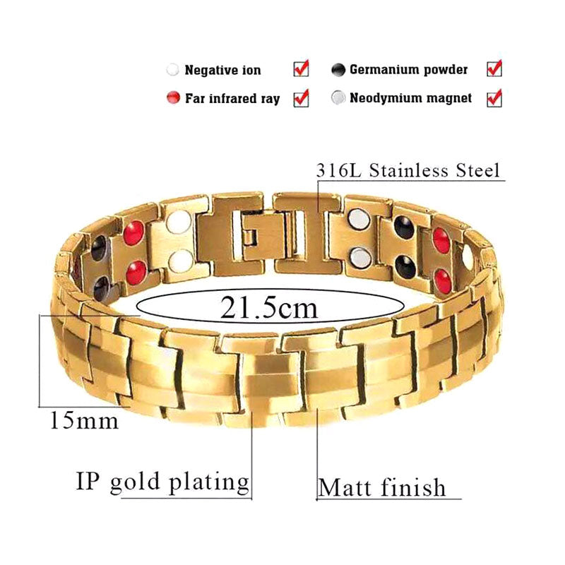 Male Energy Magnetic Tourmaline Bracelet - Health Care Jewelry