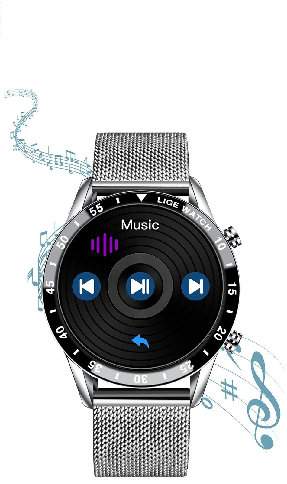 Men’s New Smart Watch Touch Screen Sports Fitness Watch Waterproof Bluetooth