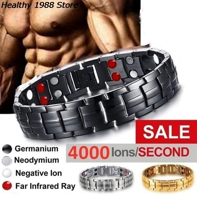 Male Energy Magnetic Tourmaline Bracelet - Health Care Jewelry