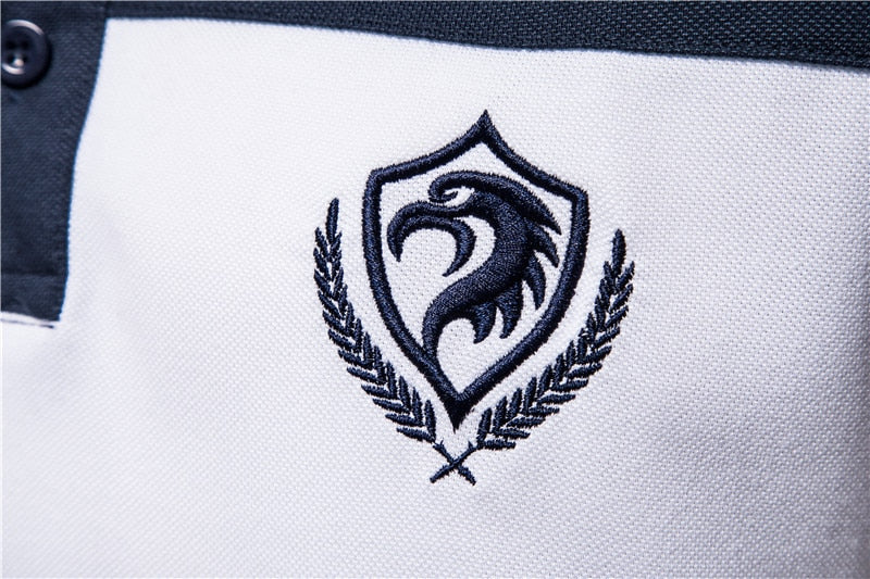 Men's Polo Shirt Summer Patchwork